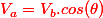 \red V_a = V_b.cos(\theta)